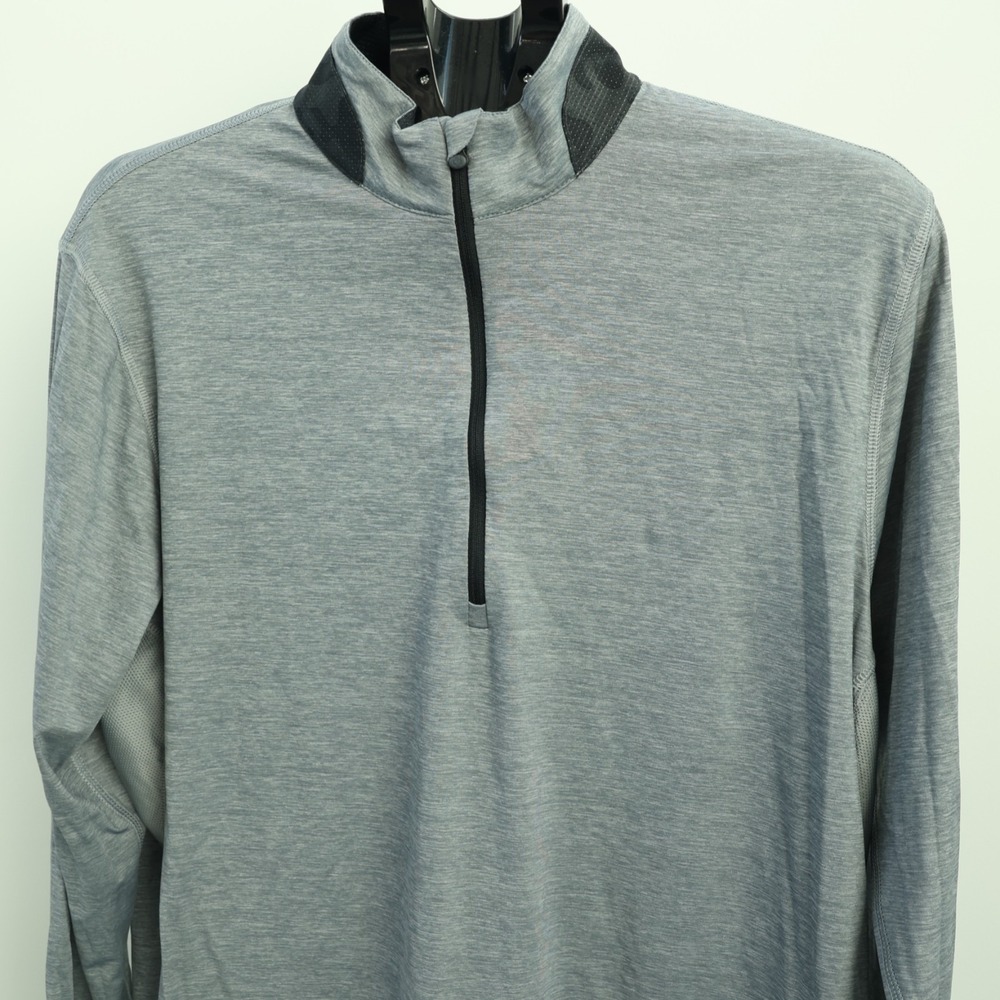 Greyson Guide Sport Shirt‎ Men's Large Grey 1/4 Zip Pullover Golf Utah Jazz NBA